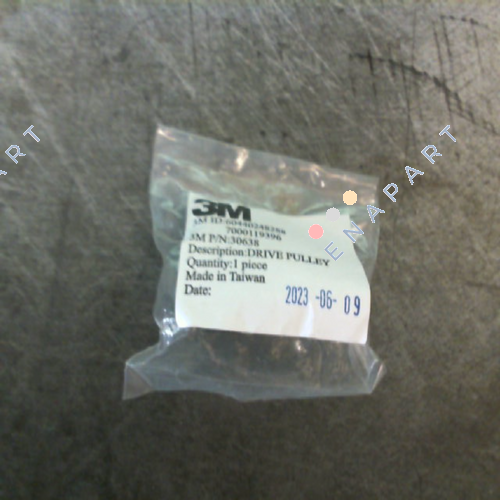 30638 Knurled Steel Pulley-Rubber