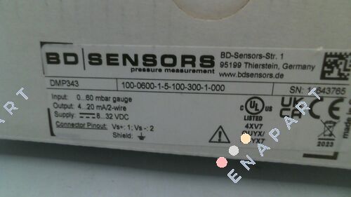 DMP 343 Code: 100-0600-1-5-100-300-1-000 Pressure Transmitter
