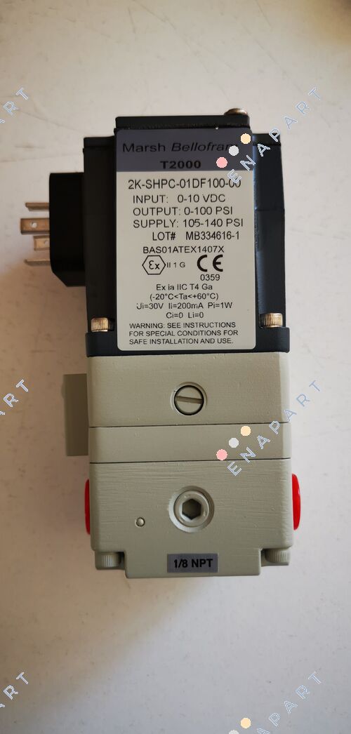 2KSHPC01DF10000 T2000 Intrinsically Safe Pneumatic Transducer