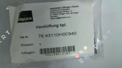 76 43110H00940 Manual ventilation complete