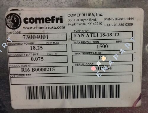73004001 Fan Assembly