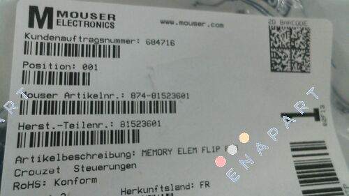 81523601 Manual actuation memory
