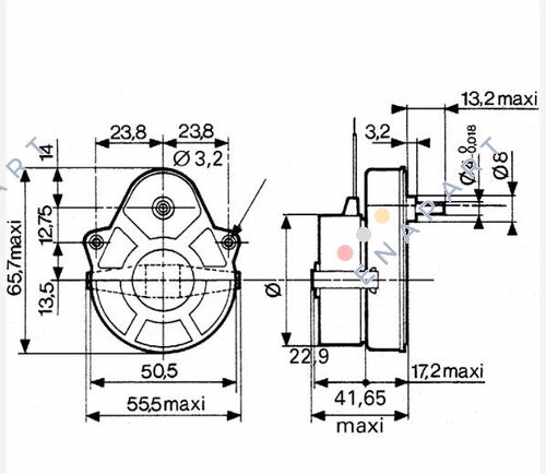 82334751 Clockwise Synchronous Geared AC Geared Motor