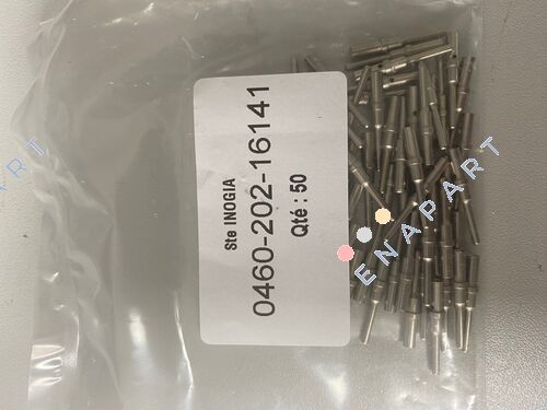 0460-202-16141 Pin Contacts Nickel Crimp 16-20 AWG Power, Machined