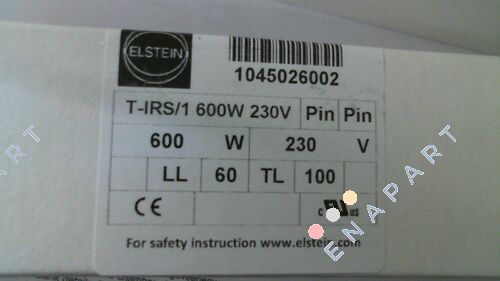 T-IRS/1 (= T-IRS) 600 W 230 V resistors