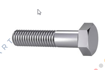 01200160090 (pack x25) Hexagon head bolt ISO 4014 Steel Zinc plated 8.8 M16X90