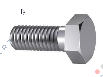 01210100090 (pack x100) Hexagon head screw DIN 933 Steel Zinc plated 8.8 M10X90/S=17