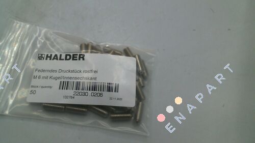 22030.0206 Spring Plunger with ball and internal hexagon