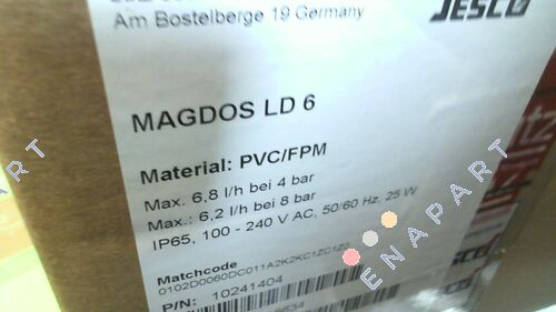 10241404  MAGDOS LD 6 PVC/FPM Solenoid Diaphragm Dosing Pump