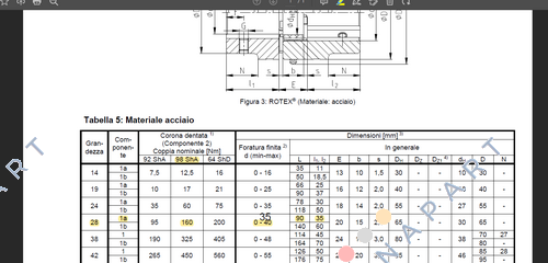 ROTEX-28 St 98 Sh A (D02028001) ROTEX COUPLING 28 STEEL
