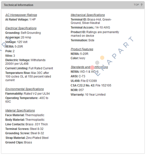 063-0CR20-00I  Wiring Device