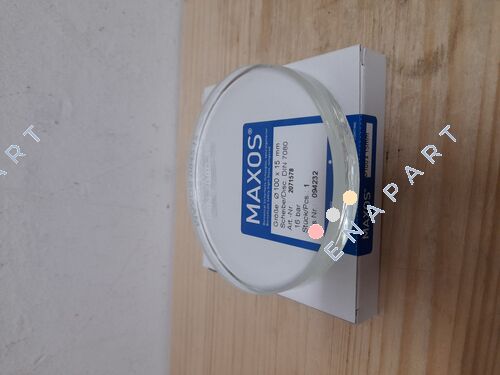 DIN 7080 100x15mm Round sight glass plate