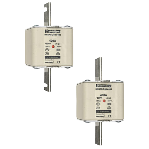 NH fuse-links gG 500VAC , middle indicator/live gripping-lugs size 4, 4a
