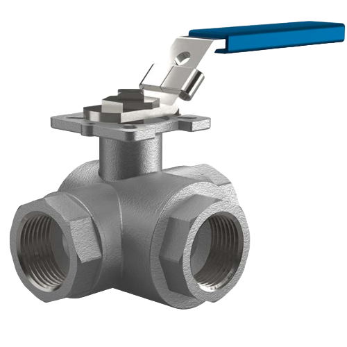 3/2-WAY LOW-PRESSURE SELECTOR BALL VALVES WITH THREADED CONNECTIONS
