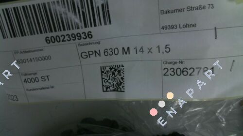 630 1415 0000 / GPN 630 M14X15 grip stopper
