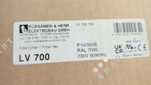 LV 700 230V Filter fan