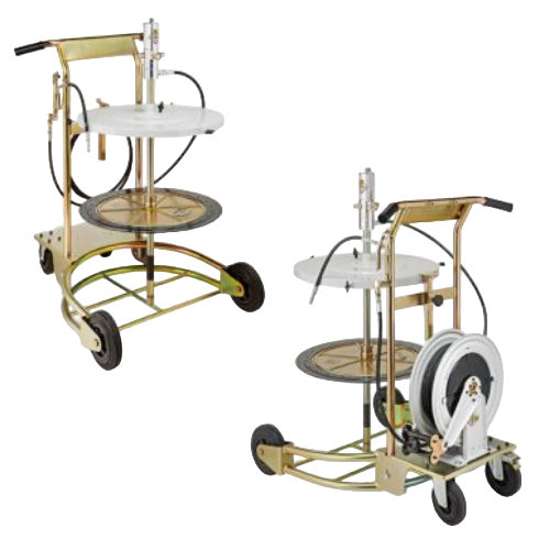 Mobile grease dispenser kit for drums 180÷220 kg