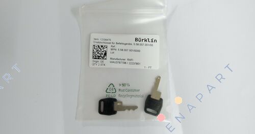 5.58.007.001/0000 spare key black