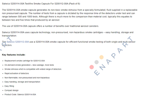 5200114-00a Smoke Capsule