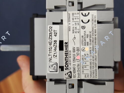 NLT125/4E/Z33-D2/1/4x58/62 Emergency stop switch, 4 poles, 4-Hole mounting