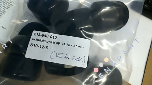 213-640-012 Protective cap K 69 Ø 70 x 37 mm PVC Colour: black